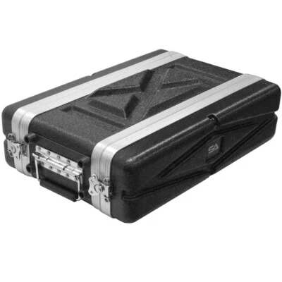 Lightweight 2 Space Compact ABS Rack Case - 2U PA DJ Shallow Rack Case - Image 1 of 4