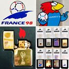 Rzadki w pudełku oficjalny holograficzny zestaw zapalniczek „France 98” Mistrzostwa Świata w piłce nożnej Zippo