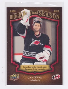 2009-10 Upper Deck Hockey - Biography of a Season - Cam Ward - #BOS21 - Picture 1 of 2