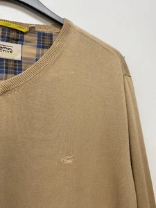 Camel Active Men's Beige V-Neck Cotton Pullover Size L - Picture 1 of 5