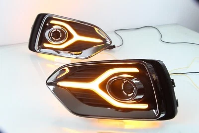  For Hyundai Accent 2018-2020 DRL Daytime Running Fog Light Yellow Turn Lamp  - Image 1 of 4