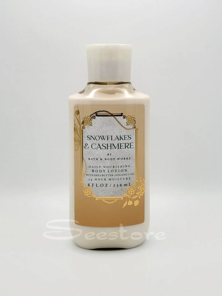 Bath & Body Works Snowflakes & Cashmere Daily Nourishing Body Lotion 8 fl oz New - Image 1 of 1
