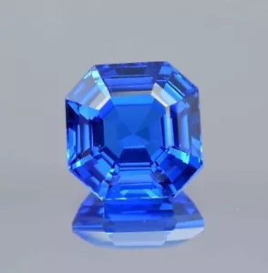 AAA Natürliches Ceylon Kornblume Blau Spinell Lose Asscher Schnitt Edelstein 10x10 MM - Bild 1 von 5