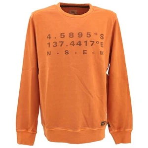 CAMEL ACTIVE Men's Sweater Knit Crewneck Orange 25782 - Picture 1 of 2