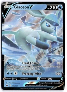 2023 Pokémon Sword & Shield - Crown Zenith Glaceon V #038 1g6s - Picture 1 of 2