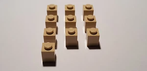 Lego 10 x 3005 Básico Piedra 1 x 1 Beige 4113915 (GB) Tan Star Wars - Imagen 1 de 3