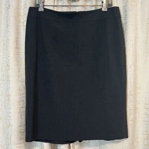 Falda lápiz gris forrada Ann Taylor para mujer talla 10 oficina negocios uso diario - Imagen 1 de 5