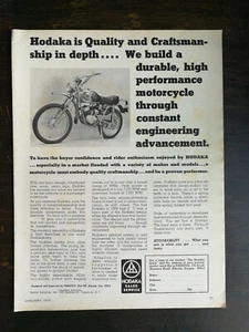Guzzi 750 1972 vintage motocicleta página completa anuncio original - Imagen 1 de 1