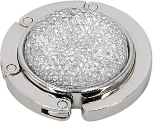 TANOSII Foldable Purse Hook Floding Handbag Hanger Bling Rhinestone Bag Holder f - Picture 1 of 6