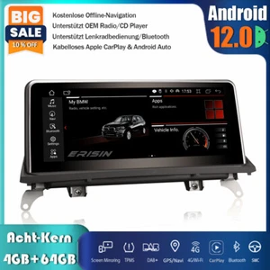 10.25" 8-Kern Android 14 Autoradio GPS DAB+ 4G CarPlay für BMW X5 E70 X6 E71 CCC - Bild 1 von 18