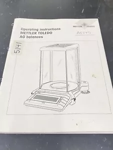 Mettler Toledo AG Balance - User Guide / Manual / Instructions Book - Picture 1 of 2
