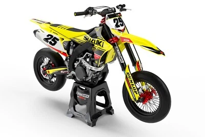 Suzuki Complete Graphics Kit for RM RMZ Z DRZ 50 65 70 85 125 250 400 450 Decal Foto 1 de 4