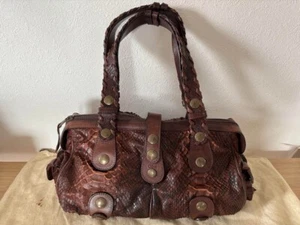 Bolso de hombro de cuero Chloe Silverado marrón usado auténtico hecho en Italia - Imagen 1 de 18