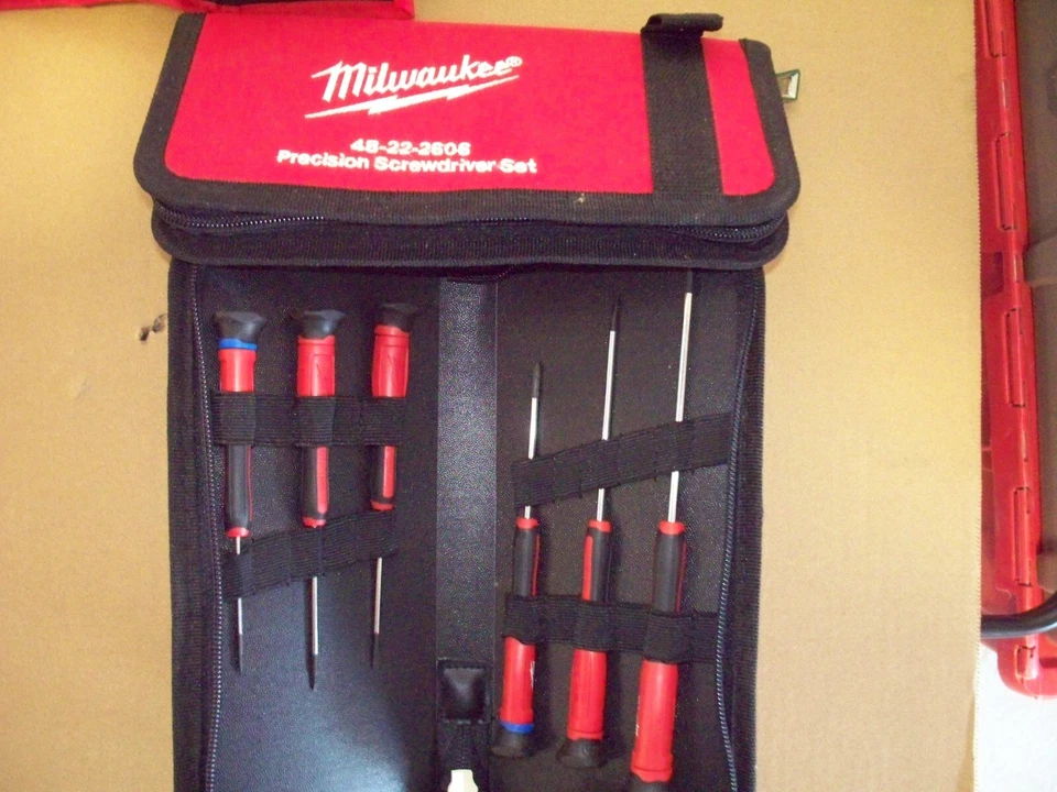 ( 2 ) Milwaukee 48-22-2606 6 PC Precision Screwdriver Set w/ Case  nEW - Image 1 of 1
