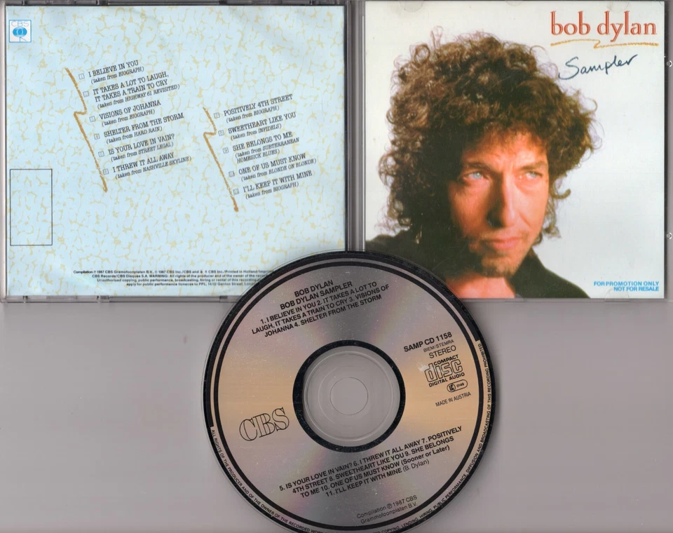 Bob Dylan Promo-CD SAMPLER © 1987 CBS 11-track SAMP CD 1158 - DISC MINT NEU - Bild 1 von 1