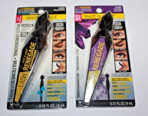 Wet n Wild Lash Renegade Mascara C135A Brazen Black + C148A Avenging Amethyst - Picture 1 of 2