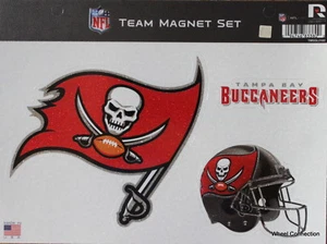 Tampa Bay Buccaneers Colorful Team Magnet Set Lic.NFL Football 11x8 Made in USA - Picture 1 of 5