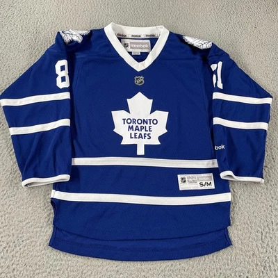 Reebok NHL Toronto Maple Leafs Jersey S/M Youth Kids Blue White 81 Kessel Hockey - Image 1 of 4