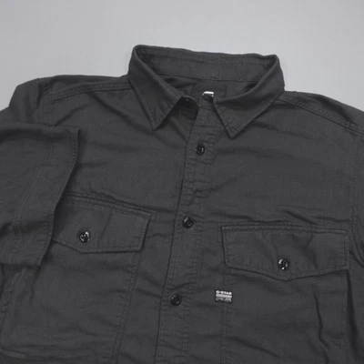 G-Star Raw Type C Straight Long Button Down Utility Shirt Black Men's Size L - Image 1 of 4