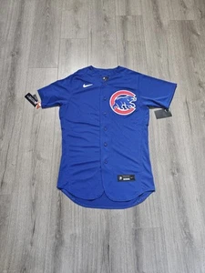 Nike Authentic Chicago Cubs Royal Blue Alternate Jersey Mens Size 40 Medium - Picture 1 of 6