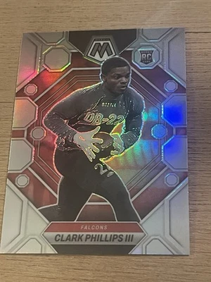 2023 Panini Mosaic - Rookies Clark Phillips III #301 Silver Prizm (RC) - Image 1 of 2
