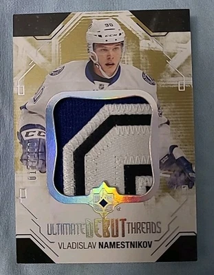 Vladislav NAMESTNIKOV LIGHTNING JETS 2014-15 Ultimate Rookie Threads Patch /100 - Image 1 of 2
