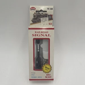 Model Power 1678 HO Scale Railroad Signal w/Brass Parts & 4 Way Wired Switch:NIB - Picture 1 of 5