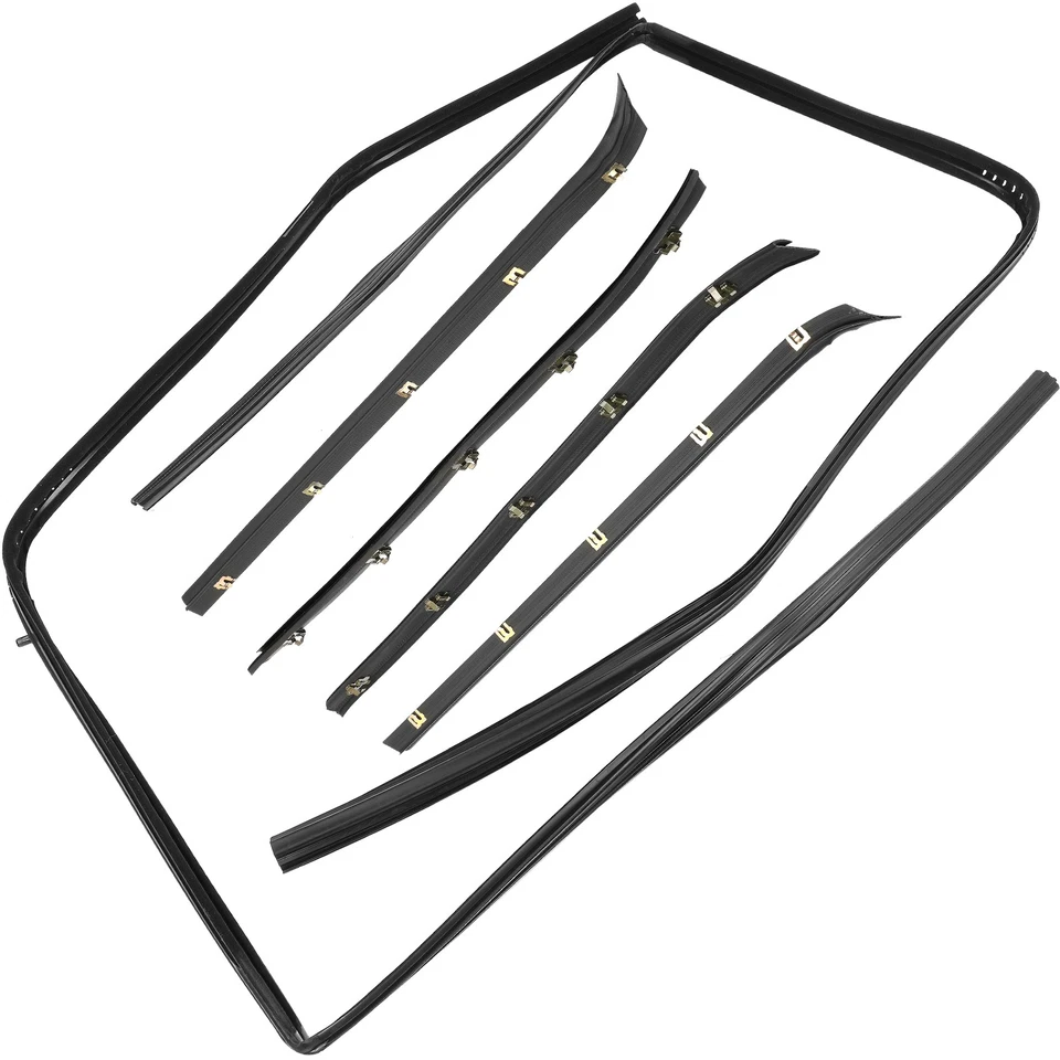 Rear Door Felt Kit for GMC Chevy C10 C1500 K10 Pickup Truck Suburban Crew Cab Foto 1 de 4