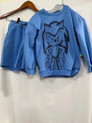 Sonic The Hedgehog Niños Sudadera Pantalones Cortos Conjunto 2 Piezas Talla S L Nuevo Foto 1 de 3