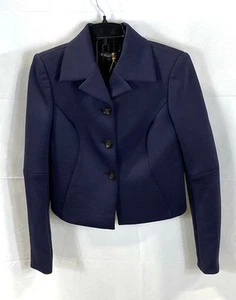 Brooks Brothers Women Navy Blue Blazer Size 4 - Picture 1 of 4