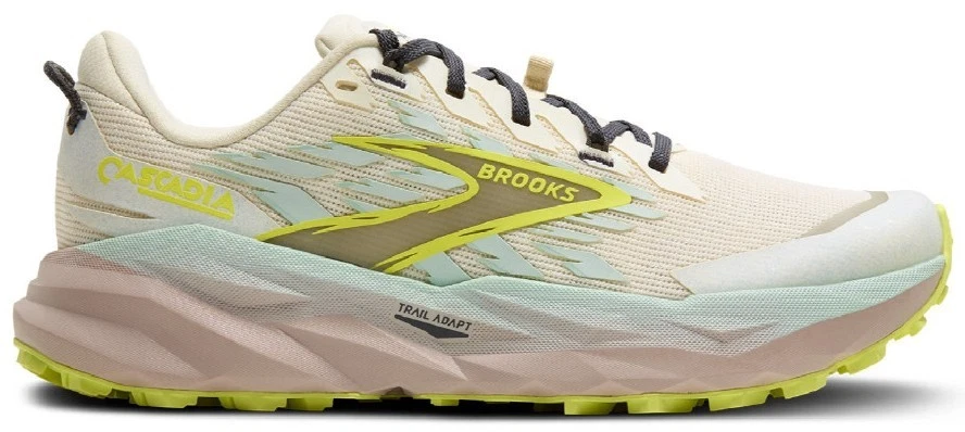 Size 8 - Brooks Cascadia 19 Coconut Misty Blue W