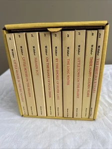 1971 Little House On The Prairie Complete 9-Book Box Set Laura Ingalls wilder - Picture 1 of 21