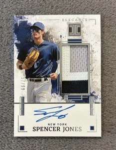 2025 Panini Impeccable Spencer Jones Elegance Jersey Patch Auto /99 Yankees - Picture 1 of 1