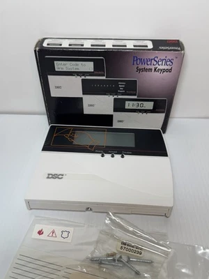 DSC LCD5501Z Fixed Message Alarm Keypad For PowerSeries RARE & NEW! LCD-5501z - Image 1 of 4