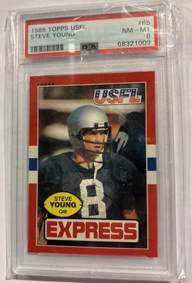 1985 Topps USFL Complete Set. High Grade NM or better. PSA 8 Steve Young. - Image 1 of 4