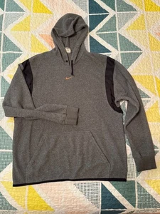 vintage ‘92 cozy nike hoodie mens xl center swoosh gray with nylon arm inserts - Picture 1 of 8