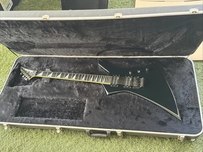 1992 Grover Jackson Kelly Custom Neck Through Guitar Metallic Black w/ Case - Image 1 of 4