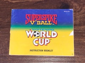 Superspike V'Ball World Cup (missing pages) Nintendo NES Instruction Manual Only