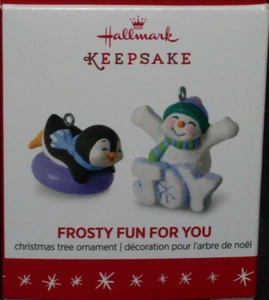 Hallmark 2016 Frosty Fun for You - 2 piezas. Juego en miniatura - nuevo en caja - Imagen 1 de 7