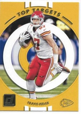 2017 Donruss Football Top Targets Travis Kelce Chiefs - Image 1 of 2