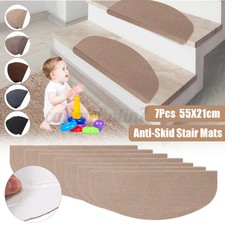  Anti-Skid Strip Mats Non-slip Carpet Stair Treads Step Rug Protection Cover 