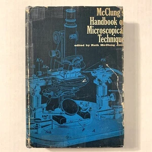 McClung's Handbook Of Microscopical Technique Ruth Jones Hardcover Dust Jacket - Picture 1 of 11