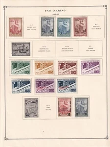 SAN MARINO 1941-1948 collection on 10 pageS MH - Picture 1 of 10