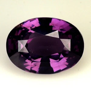2.47 Ct _PINKISH PURPLE CLR GIT CERTIFIED NATURAL SPINEL OVAL CUT LOOSE GEMSTONE - Picture 1 of 10