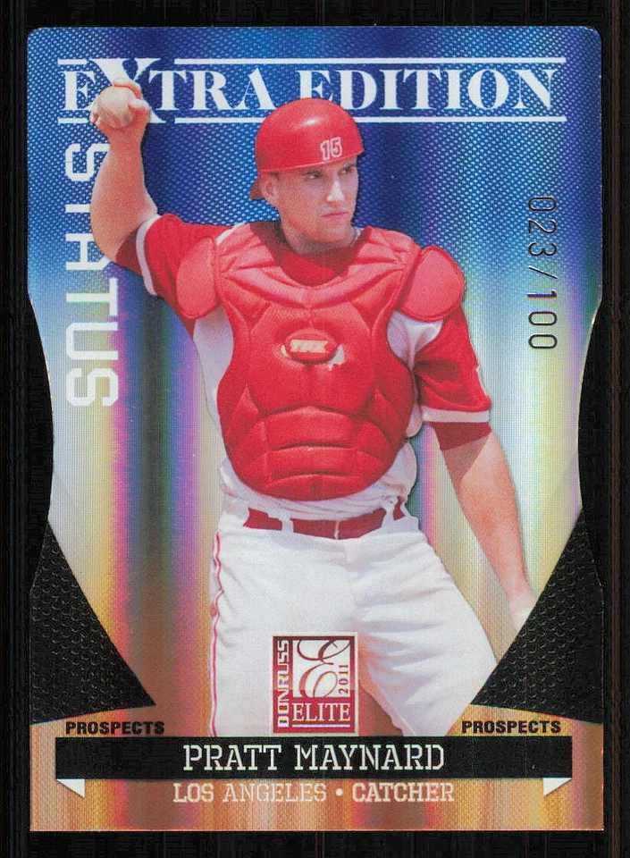 2011 Donruss Elite Extra Edition Prospects Status #74 Pratt Maynard /100 - Image 1 of 2