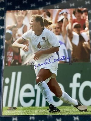 Brandi Chastain Autographed signed 8X10 Photo Steiner - Image 1 of 4