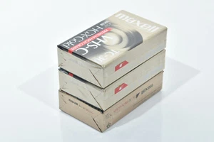 3 Maxell HGX-Gold TC-30 Premium High Grade Camcorder Blank Video Tapes VHS-C New - Picture 1 of 3