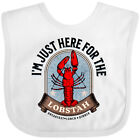 Inktastic Maine Just Here For The Lobster Baby Bib Lobstah Seafood Apparel Humor