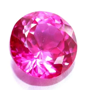 11.25 Ct Certified Natural Huge Pink Montana Ruby Round Cut Loose Gemstone - Picture 1 of 4