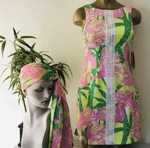 LILLY PULITZER For Target FAN DANCE Resort DRESS NWT Size 10 - Picture 1 of 7